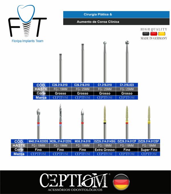 Kit Ceptiom de Aumento de coroa clínica fit