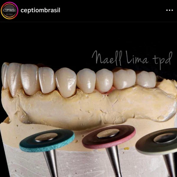 Kit Polidor Diamantado Ceptiom Zirkonfast Ajuste ao Glaze em Cerâmica Dissilicato e Zircônia KPDZ70.104.026 - Imagem 2