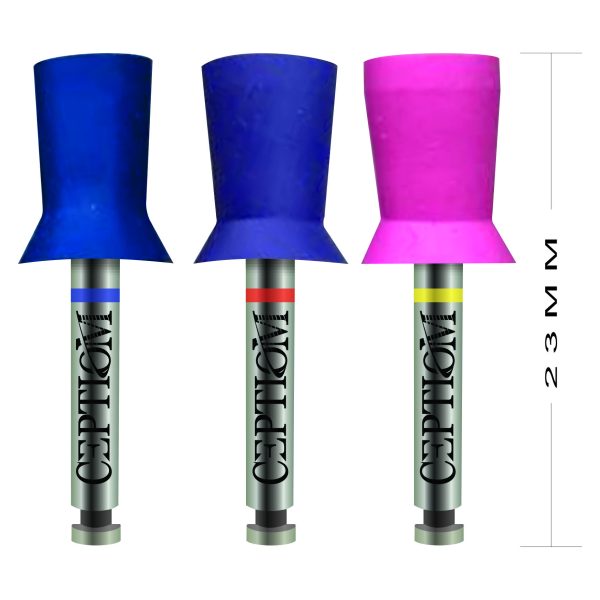 Kit taça profilática e polidora KX.204 - Taça Polidora e Profilática C/ 3 unidades