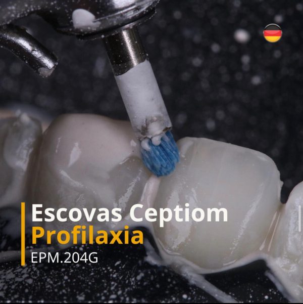 Escovas Ceptiom Profilaxia Remoção de Manchas Extrínsecas e Limpeza de Término do Preparo EPM.204G c/ 3 unidades - Imagem 2