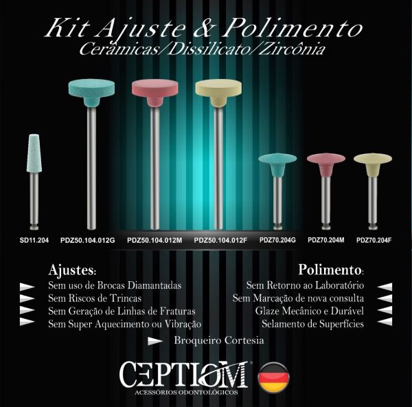 Kit Ceptiom Ajuste e Polimento Kit Ceptiom Ajuste e Polimento