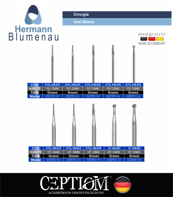 Kit Cirurgia Oral Menor By Hermann Blumenau