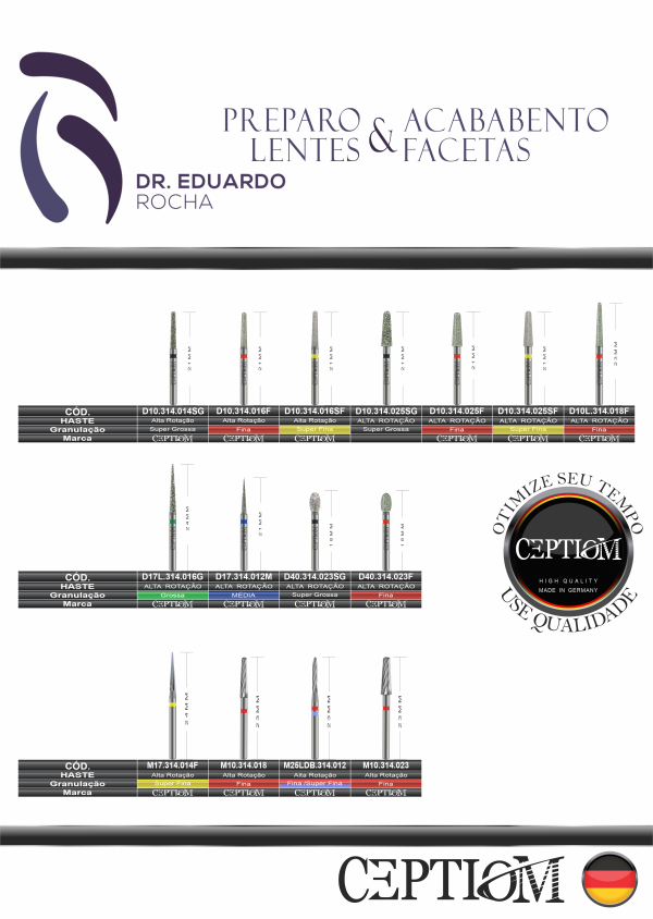 Kit Preparo & Acabamento Lentes e Facetas By Dr. Eduardo Rocha